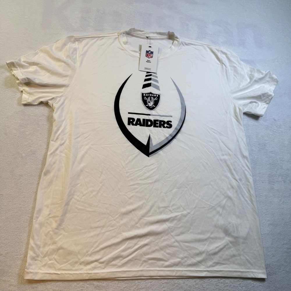 Nike Las Vegas Raiders Dri-FIT T-Shirt Mens XL White N922-10A-8D-0ZL NFL New